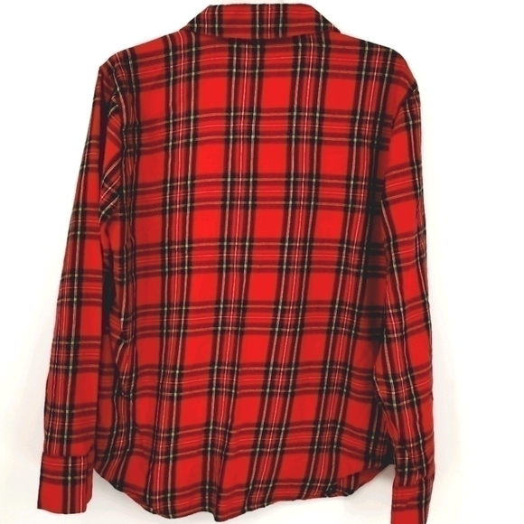 Victoria's Secret Women's S Red Plaid PJ Shirt Top - Picture 6 of 11